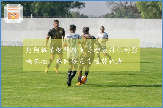 楚阿梅尼缺阵对皇马迎战拜仁的影响深远，球队缺乏合适替代者